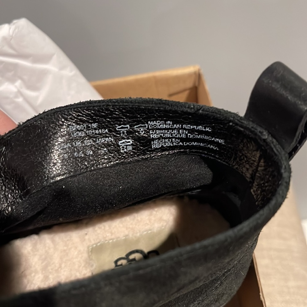 Ugg Boot Booties Open Front Slit Like New Sz 8 - image 8